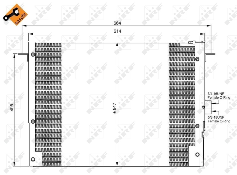 NRF Airco condensor 35657