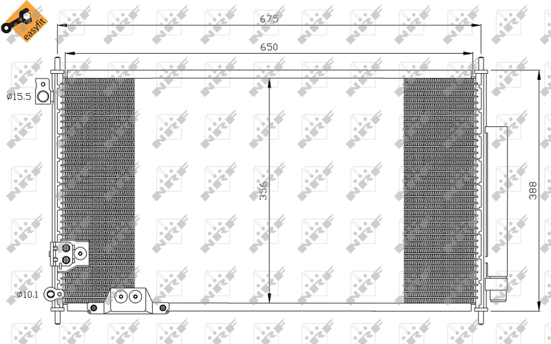 NRF Airco condensor 35740