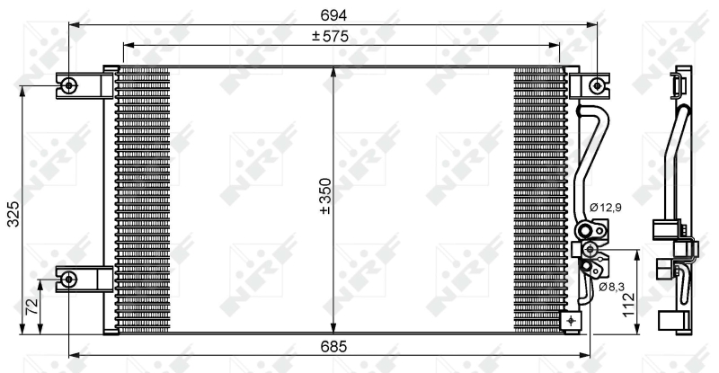 NRF Airco condensor 35756