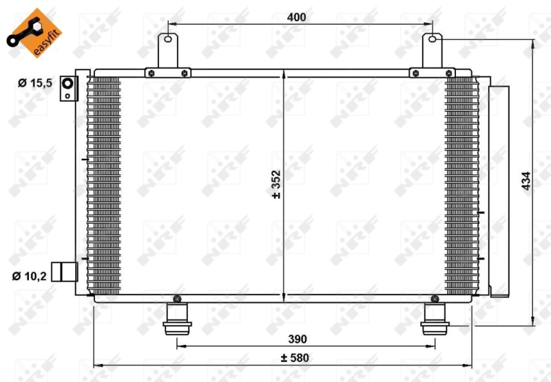 NRF Airco condensor 35782