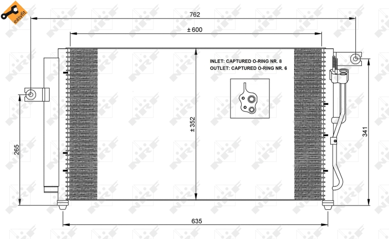 NRF Airco condensor 35798