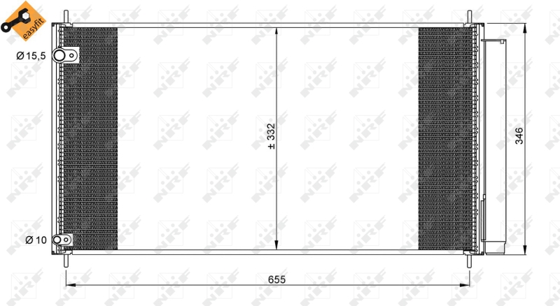 NRF Airco condensor 35838