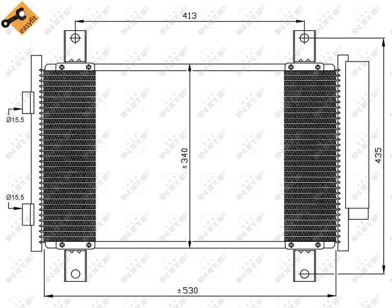 NRF Airco condensor 35840