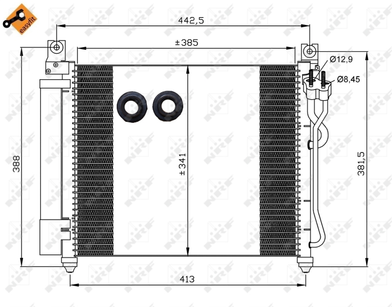 NRF Airco condensor 35888