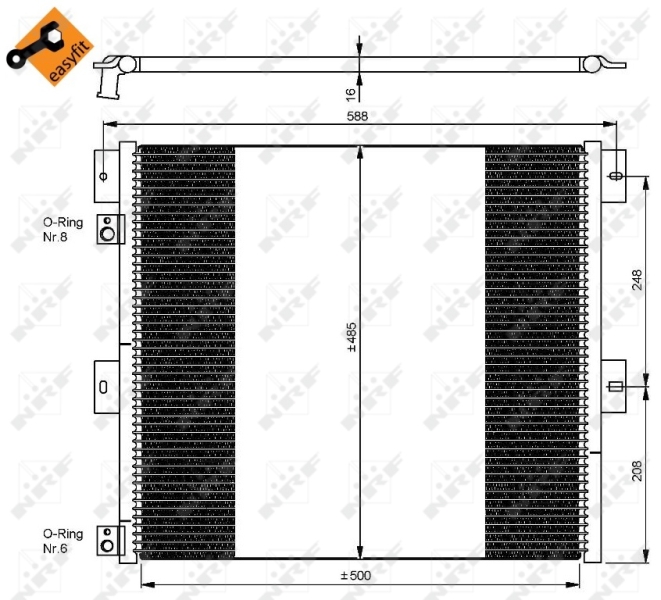 NRF Airco condensor 35924