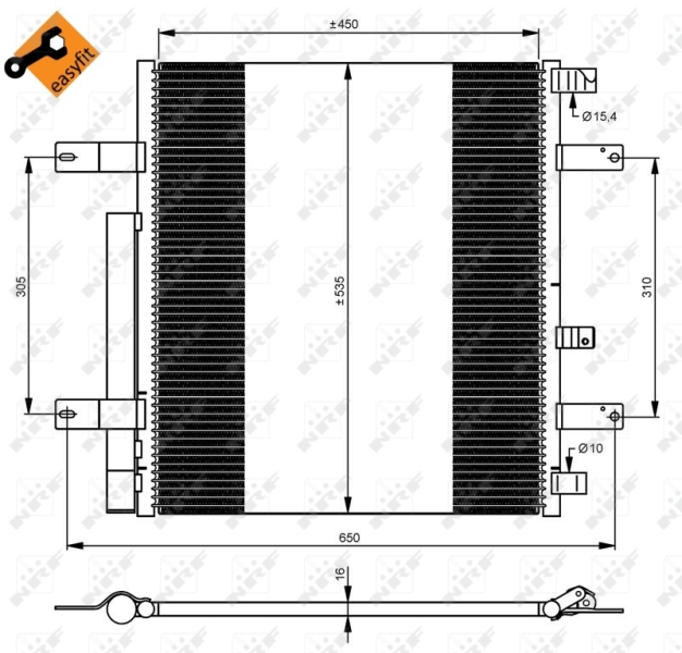 NRF Airco condensor 35925