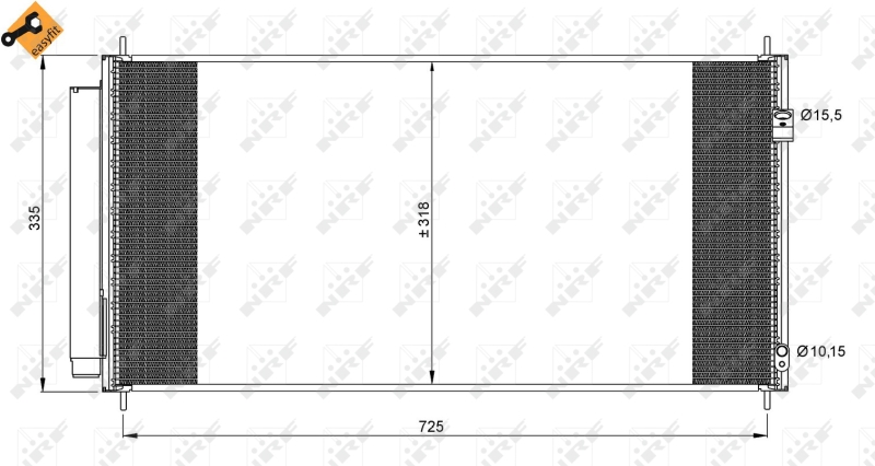 NRF Airco condensor 35943