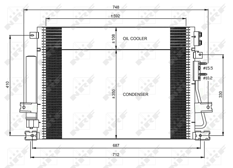 NRF Airco condensor 35966