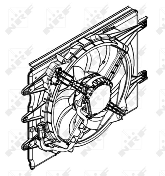 NRF Ventilatorwiel-motorkoeling 47595