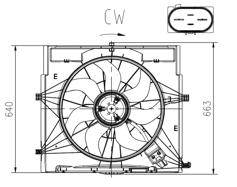 NRF Ventilatorwiel-motorkoeling 47920