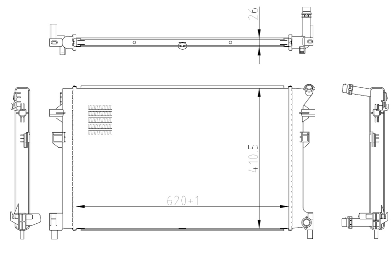 NRF Radiateur 50042