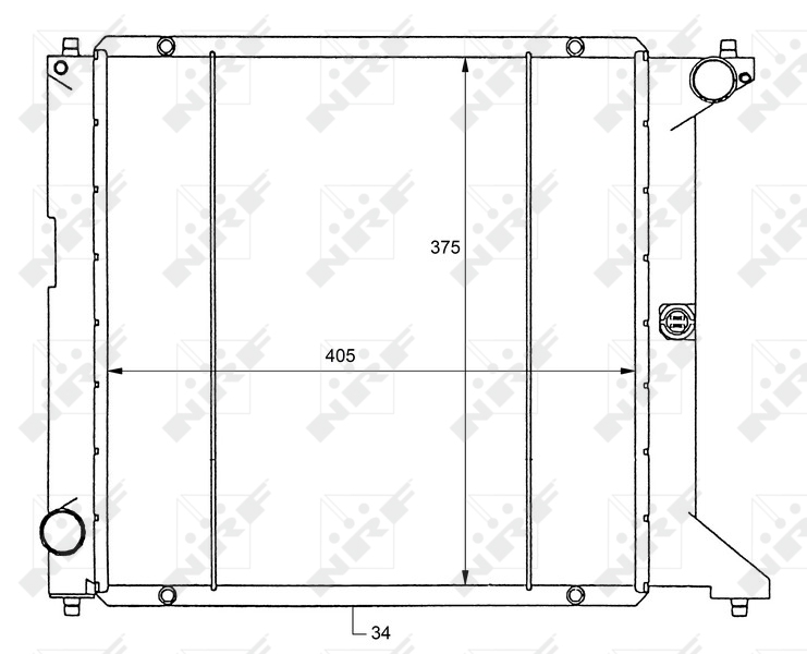 NRF Radiateur 50127