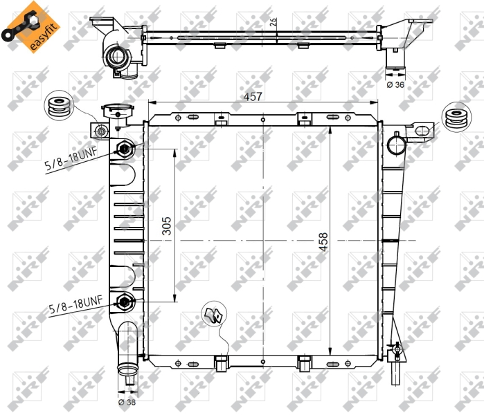 NRF Radiateur 50379