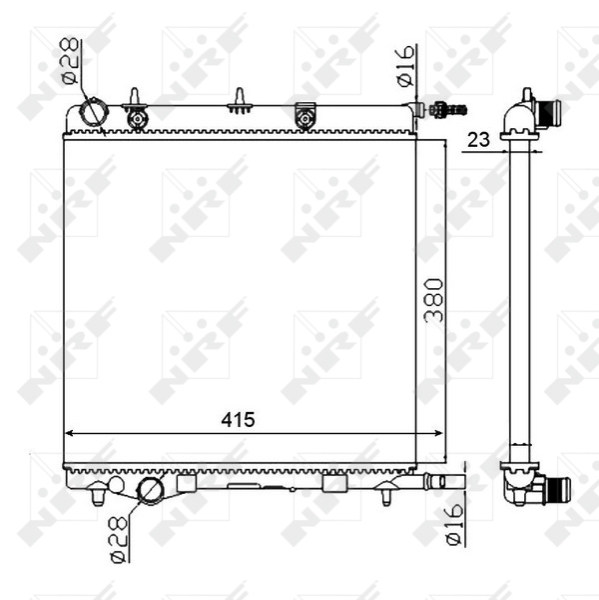 NRF Radiateur 50430A