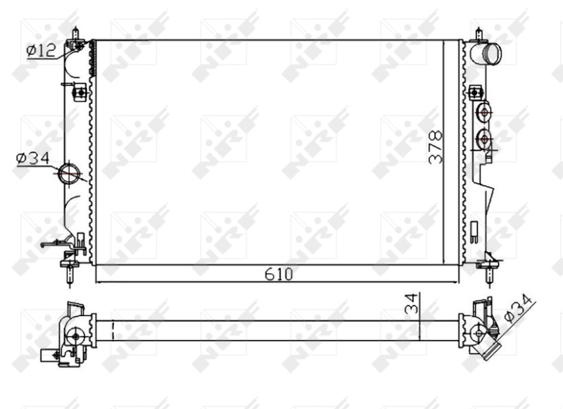 NRF Radiateur 50563A