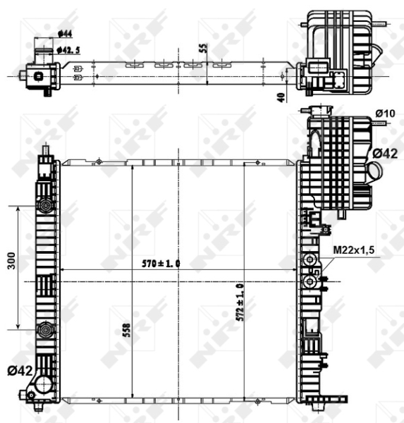 NRF Radiateur 50581