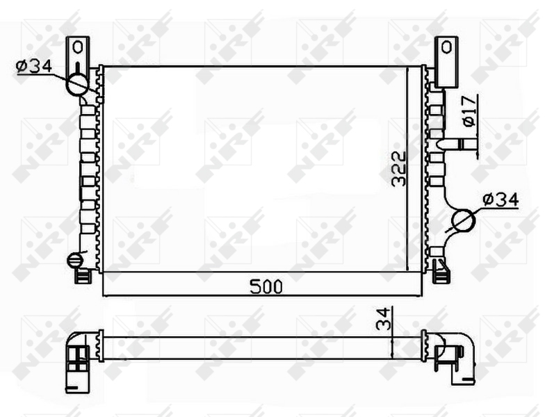 NRF Radiateur 506224