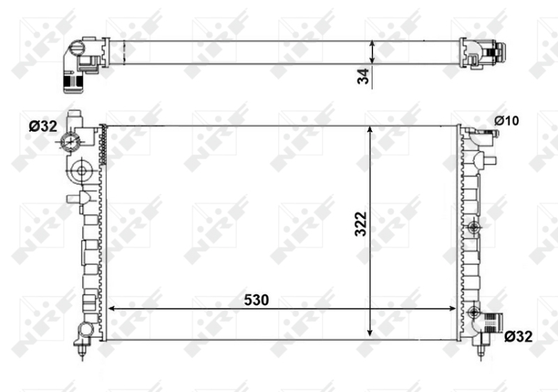 NRF Radiateur 509502A