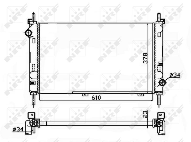 NRF Radiateur 509528A