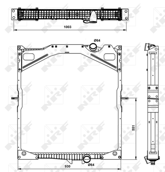NRF Radiateur 509702