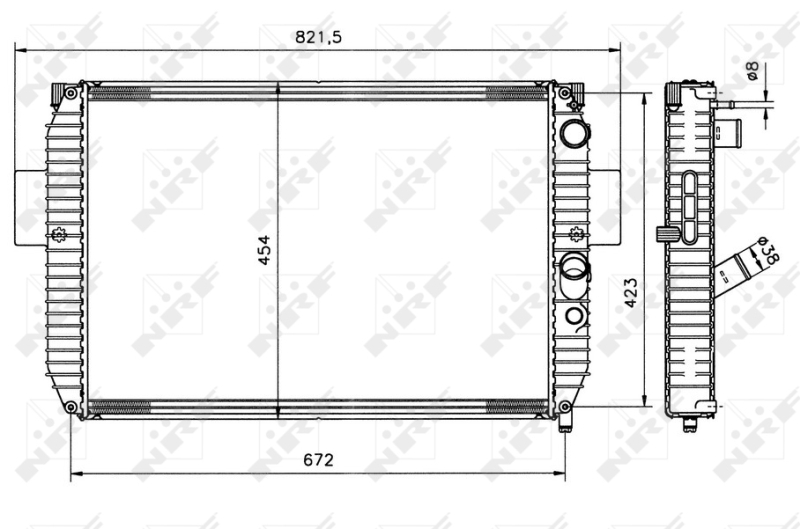 NRF Radiateur 51564