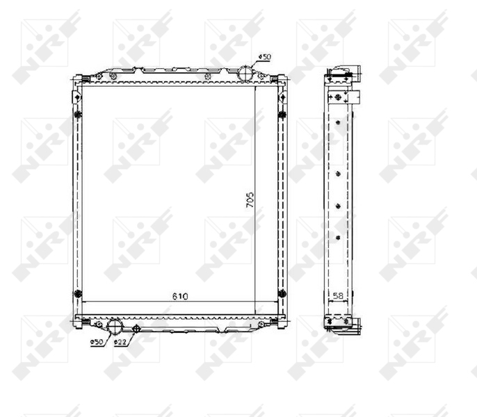 NRF Radiateur 51604