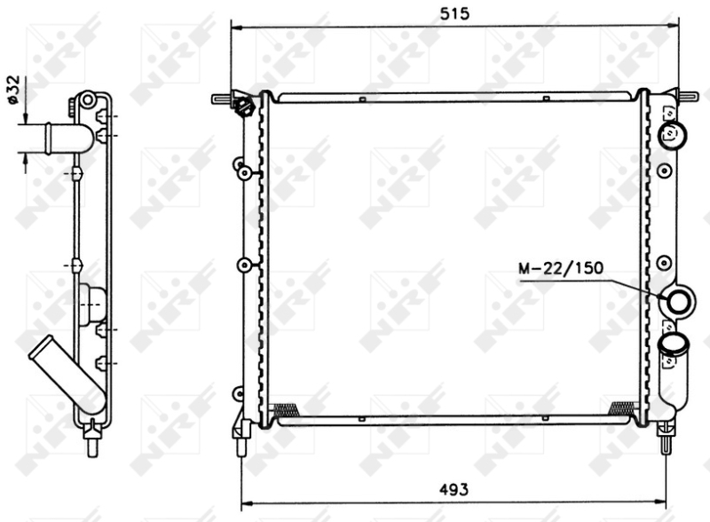 NRF Radiateur 516259