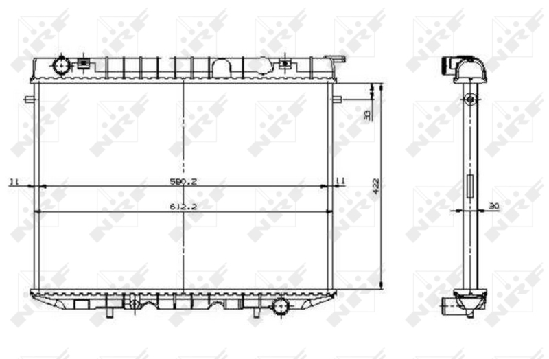 NRF Radiateur 519532