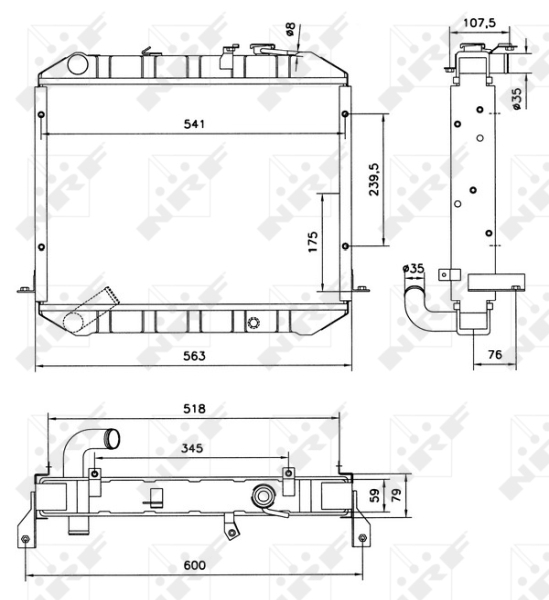 NRF Radiateur 52073