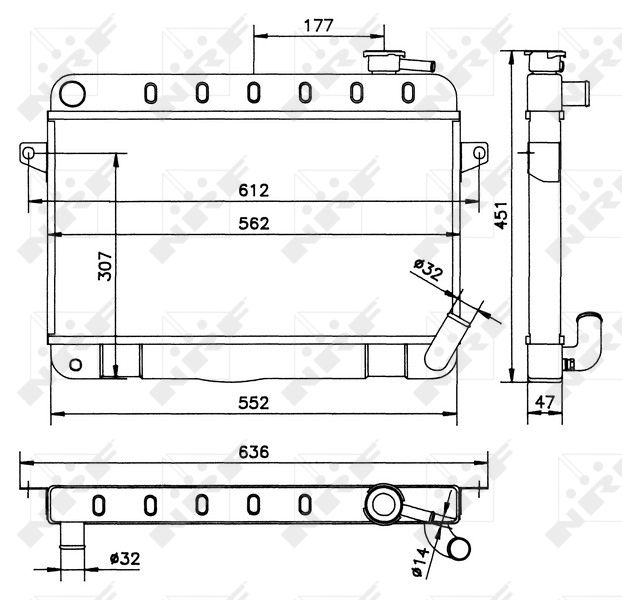 NRF Radiateur 52162