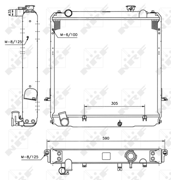 NRF Radiateur 52185