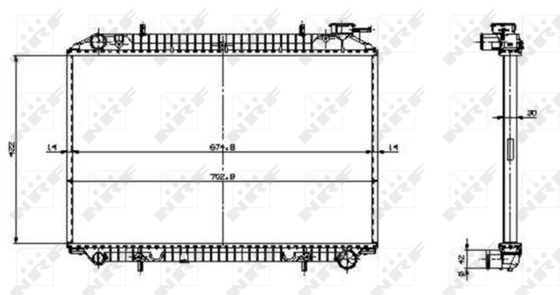 NRF Radiateur 529534