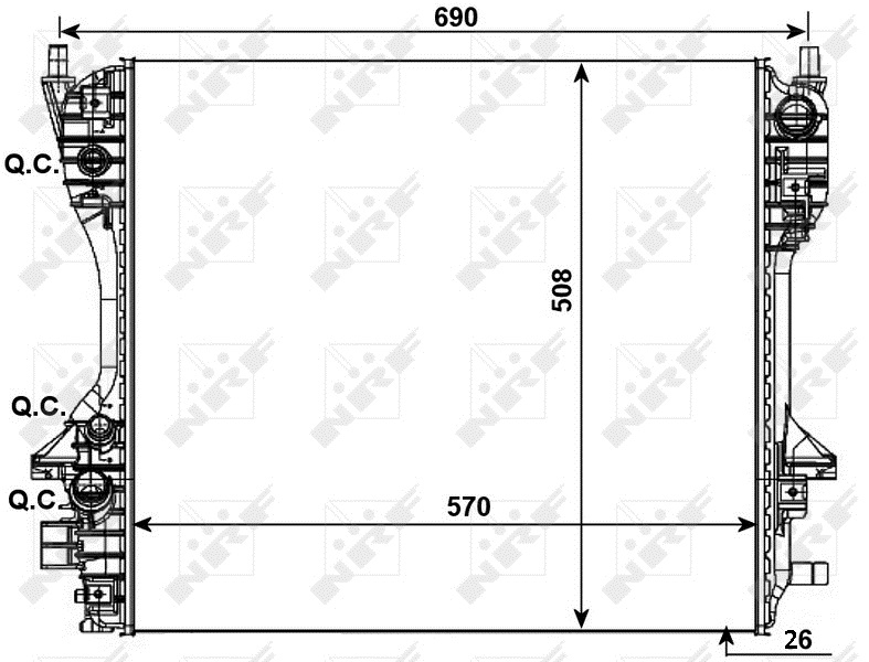 NRF Radiateur 53012