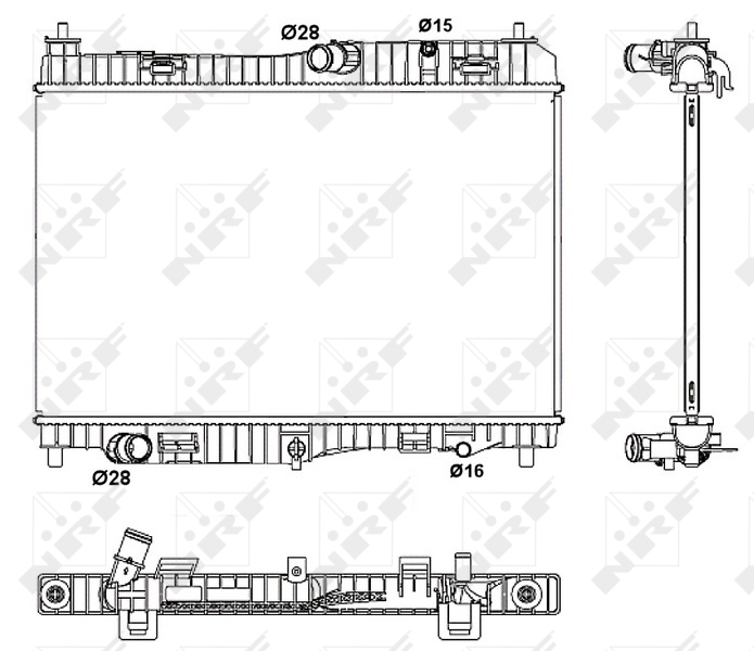 NRF Radiateur 53043