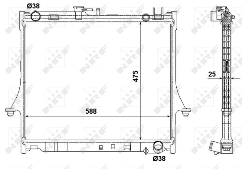 NRF Radiateur 53055