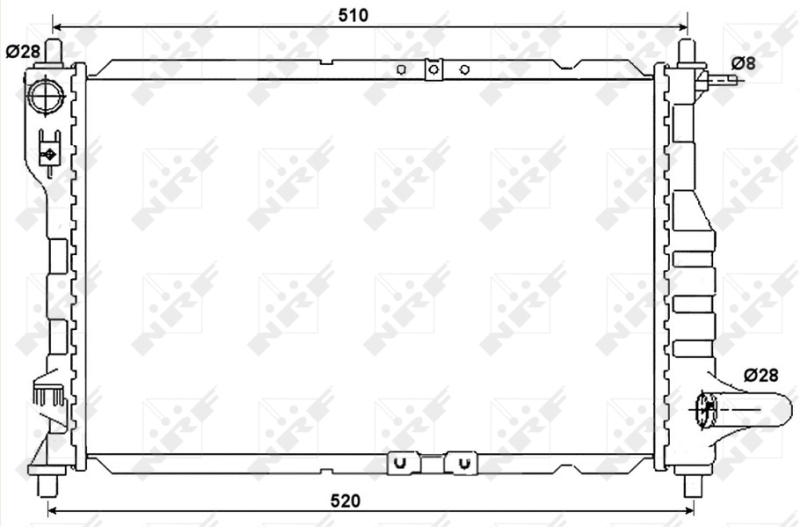 NRF Radiateur 53068