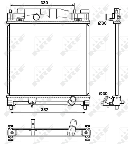 NRF Radiateur 53072