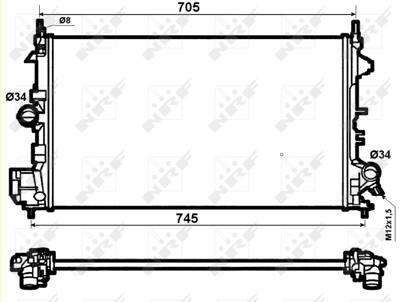 NRF Radiateur 53074