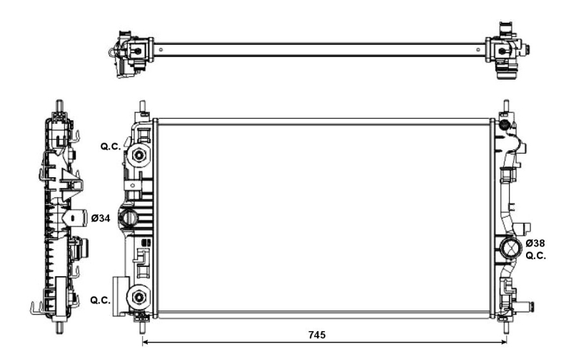 NRF Radiateur 53143