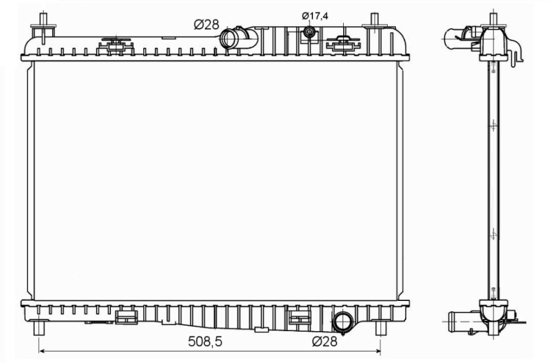 NRF Radiateur 53152