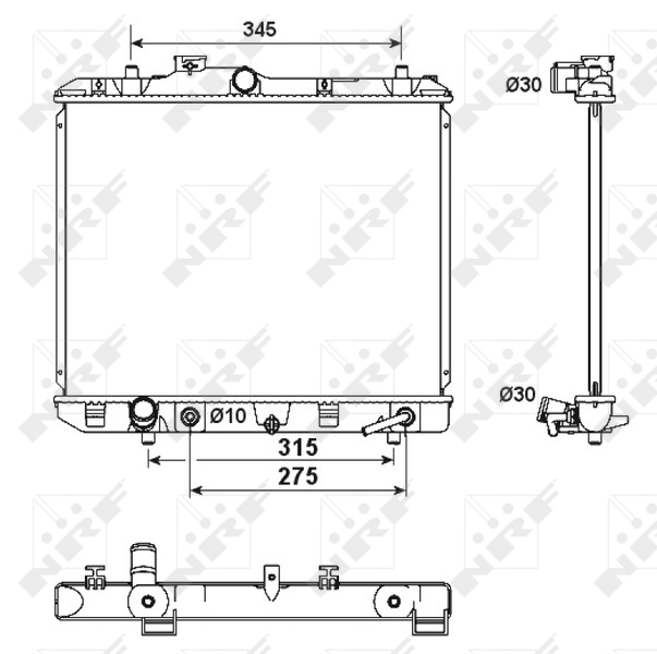 NRF Radiateur 53158