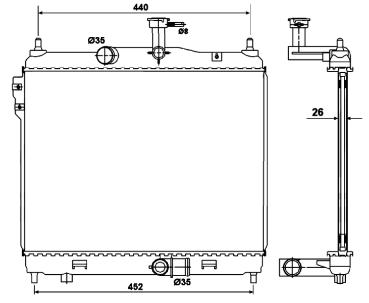 NRF Radiateur 53170