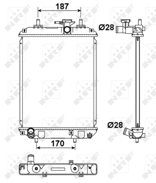 NRF Radiateur 53187