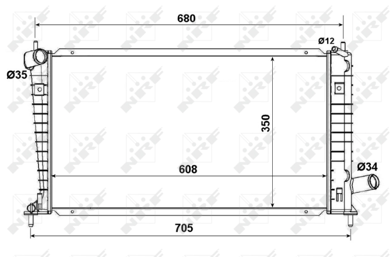 NRF Radiateur 53189