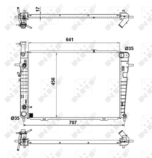 NRF Radiateur 53342