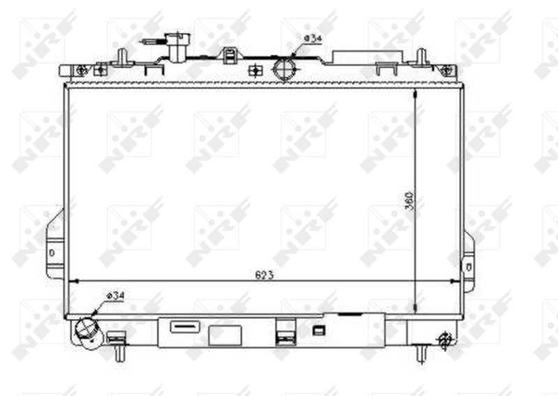 NRF Radiateur 53362