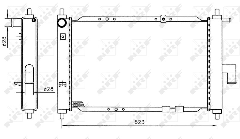 NRF Radiateur 53375