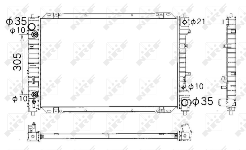 NRF Radiateur 53378