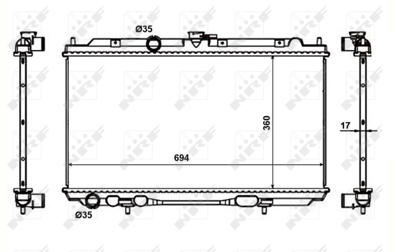 NRF Radiateur 53386