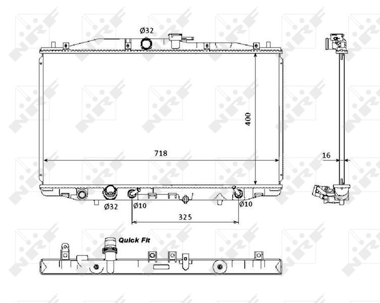 NRF Radiateur 53393